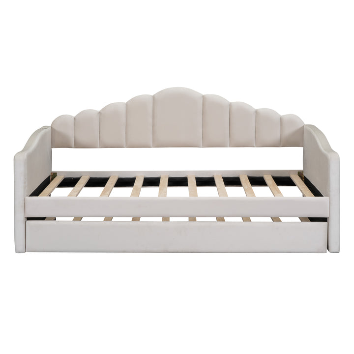 twin-size-velvet-upholstered-daybed-with-trundle-usb-charging-ports-beige-or-pink