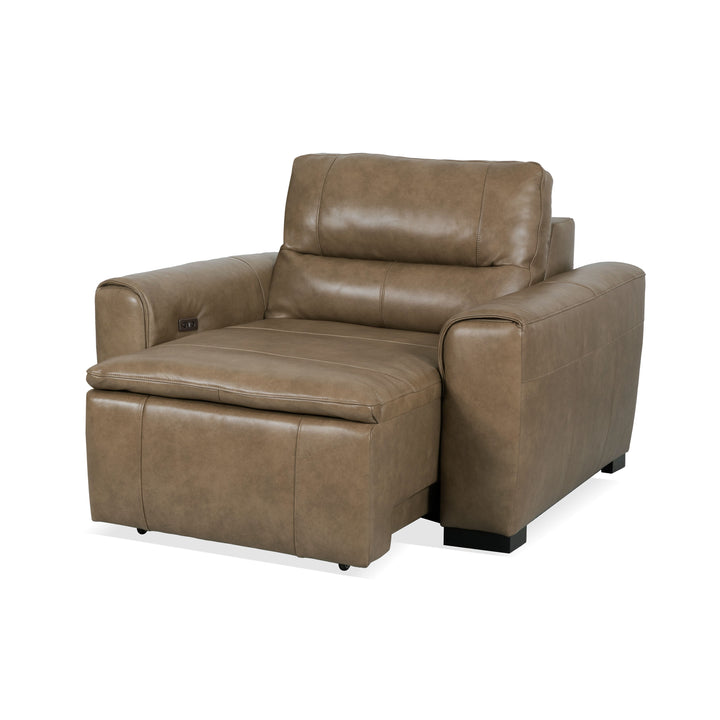 Graham Leather Power Sliding Chair in River