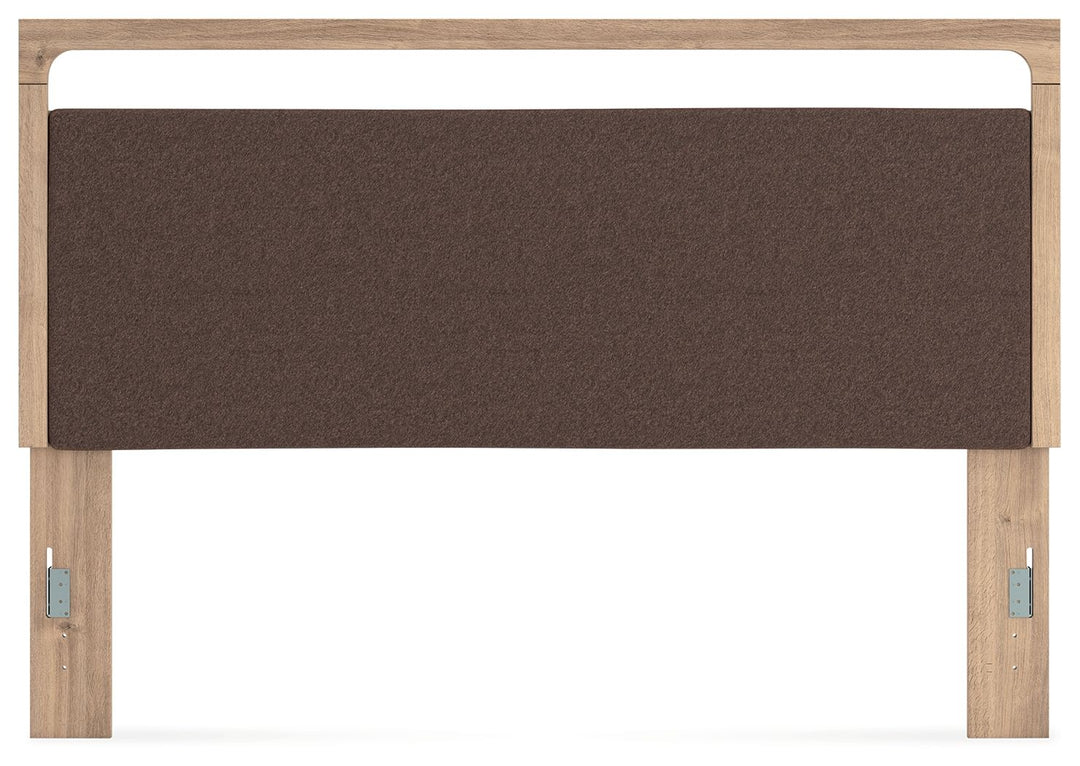 Kinlanni - King Upholstered Panel Headboard - Tan / Brown by Ashley Furniture product image