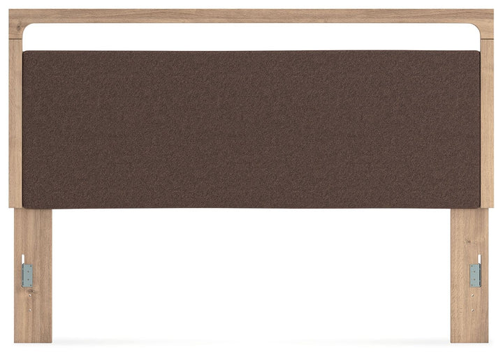Kinlanni - King Upholstered Panel Headboard - Tan / Brown by Ashley Furniture product image