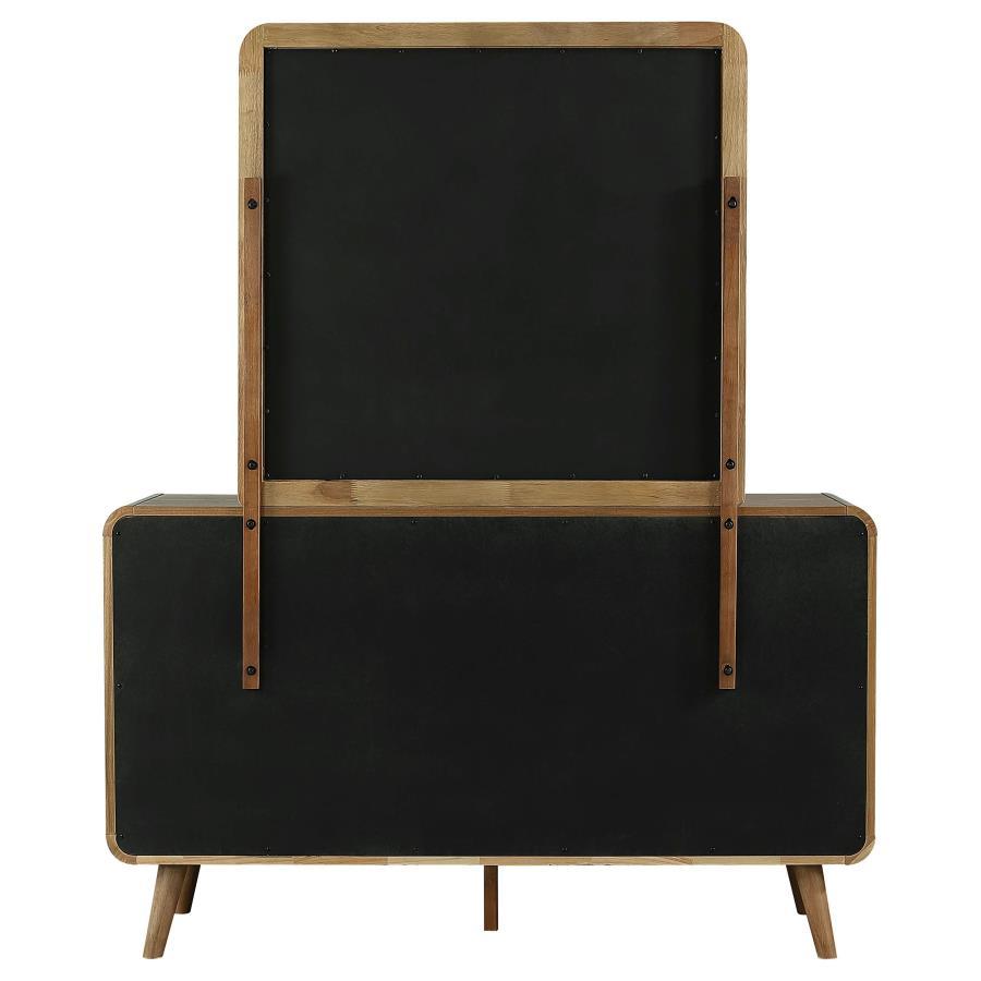 Robyn - 6-Drawer Bedroom Dresser And Mirror - Light Ash