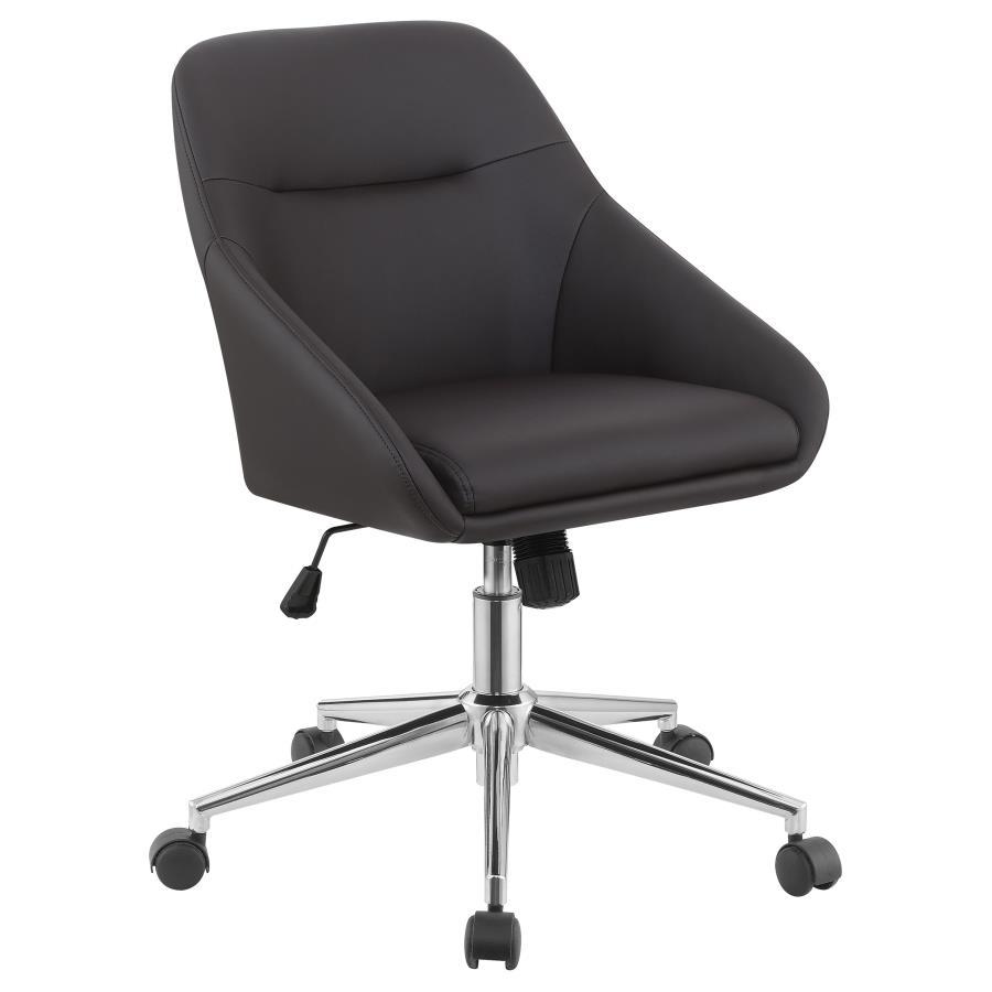 Coaster Furniture Jackman - Upholstered Adjustable Home Office Desk Chair - Brown