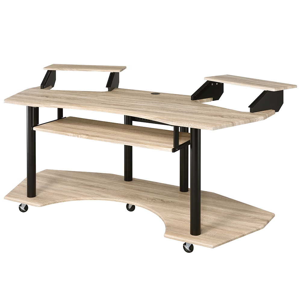 Eleazar - 71" Music Studio Desk - Natural Oak