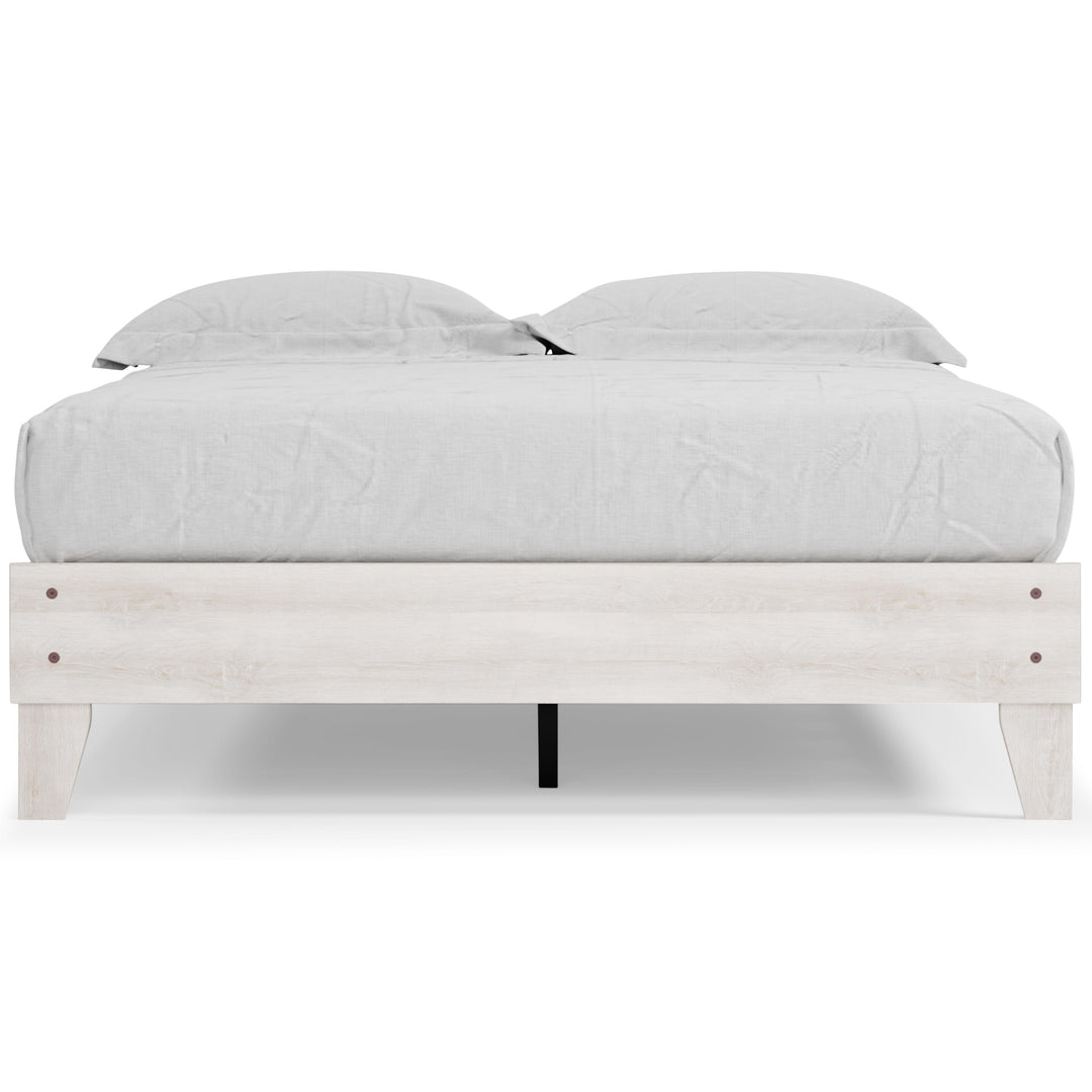Shawburn - Queen Platform Bed - Whitewash