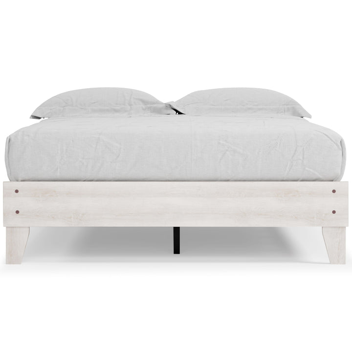 Shawburn - Queen Platform Bed - Whitewash