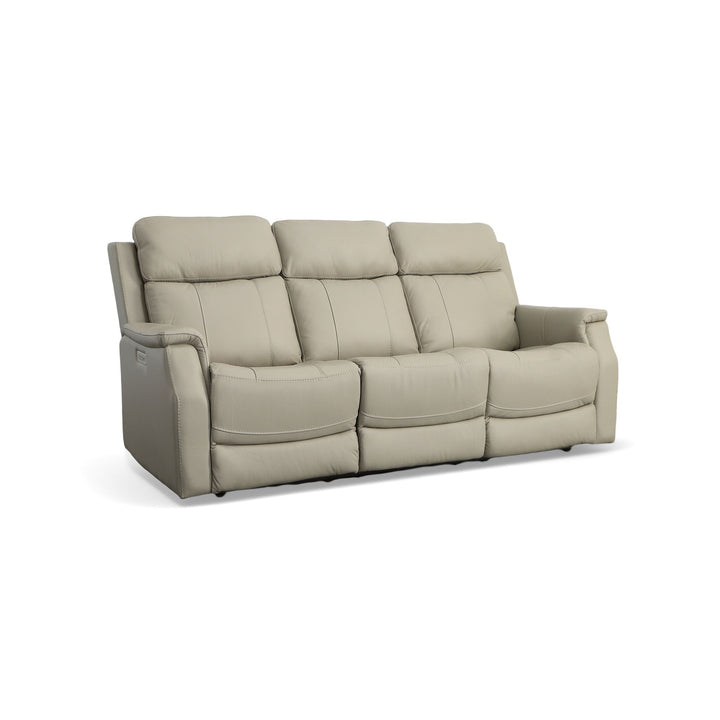 Flexsteel 1520-62PH-07201 Easton  Power Reclining Sofa With Power Headrests & Lumbar  Dove