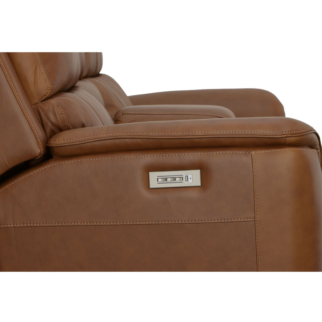 Flexsteel 1041-64PH-94672 Henry  Power Reclining Loveseat With Console & Power Headrests & Lumbar  Caramel