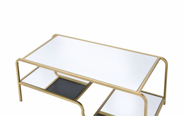 Astrid - Mirrored Coffee Table - Gold