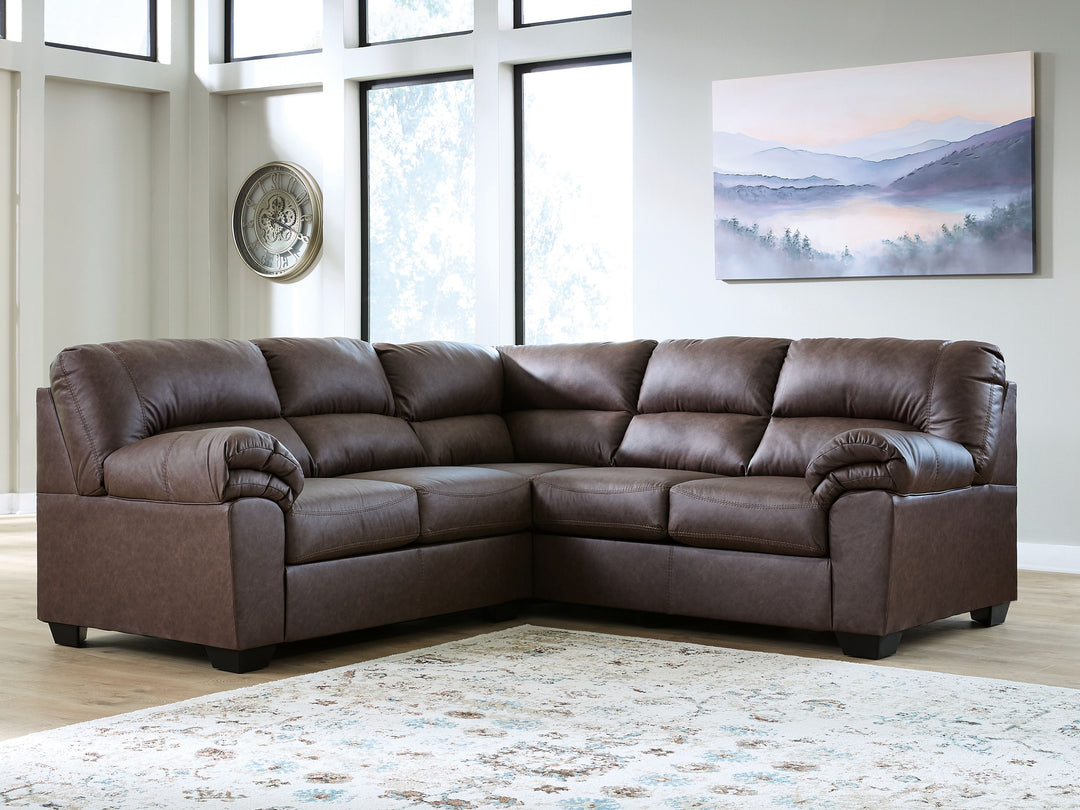 WillowBend - 2-Piece Sectional With RAF Sofa With Corner Wedge - Umber by Ashley Furniture product image