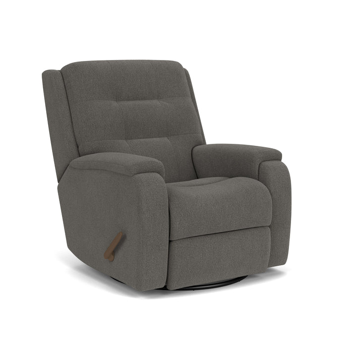 Flexsteel 2810-53 Arlo  Swivel Gliding Recliner  Dark Gray