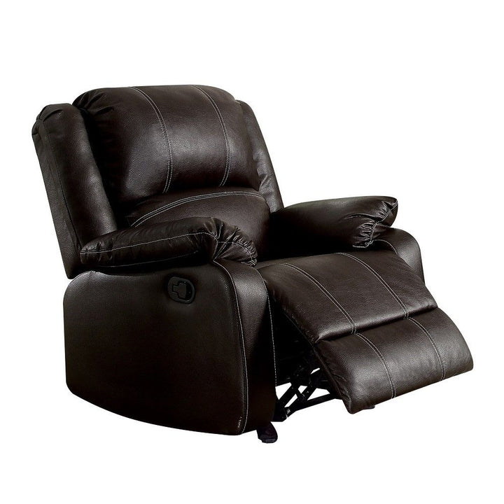 Zuriel - Synthetic Leather Recliner Chair - Brown