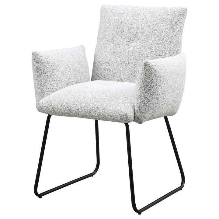 Ackland - Upholstered Dining Side Chair  - Light Gray