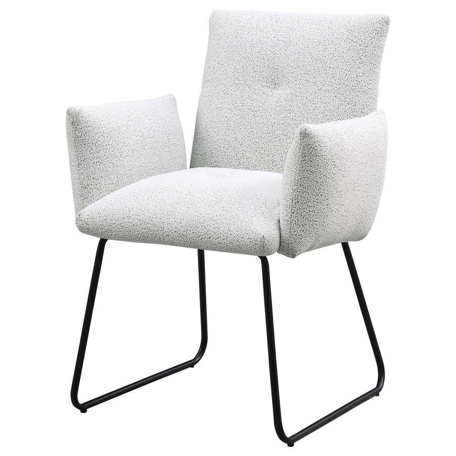 Ackland - Upholstered Dining Side Chair  - Light Gray