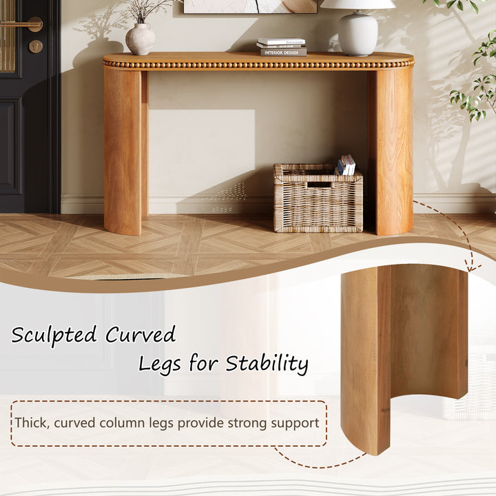 mirod-vintage-console-table-with-beaded-trim-natural-wood-veneer-finish
