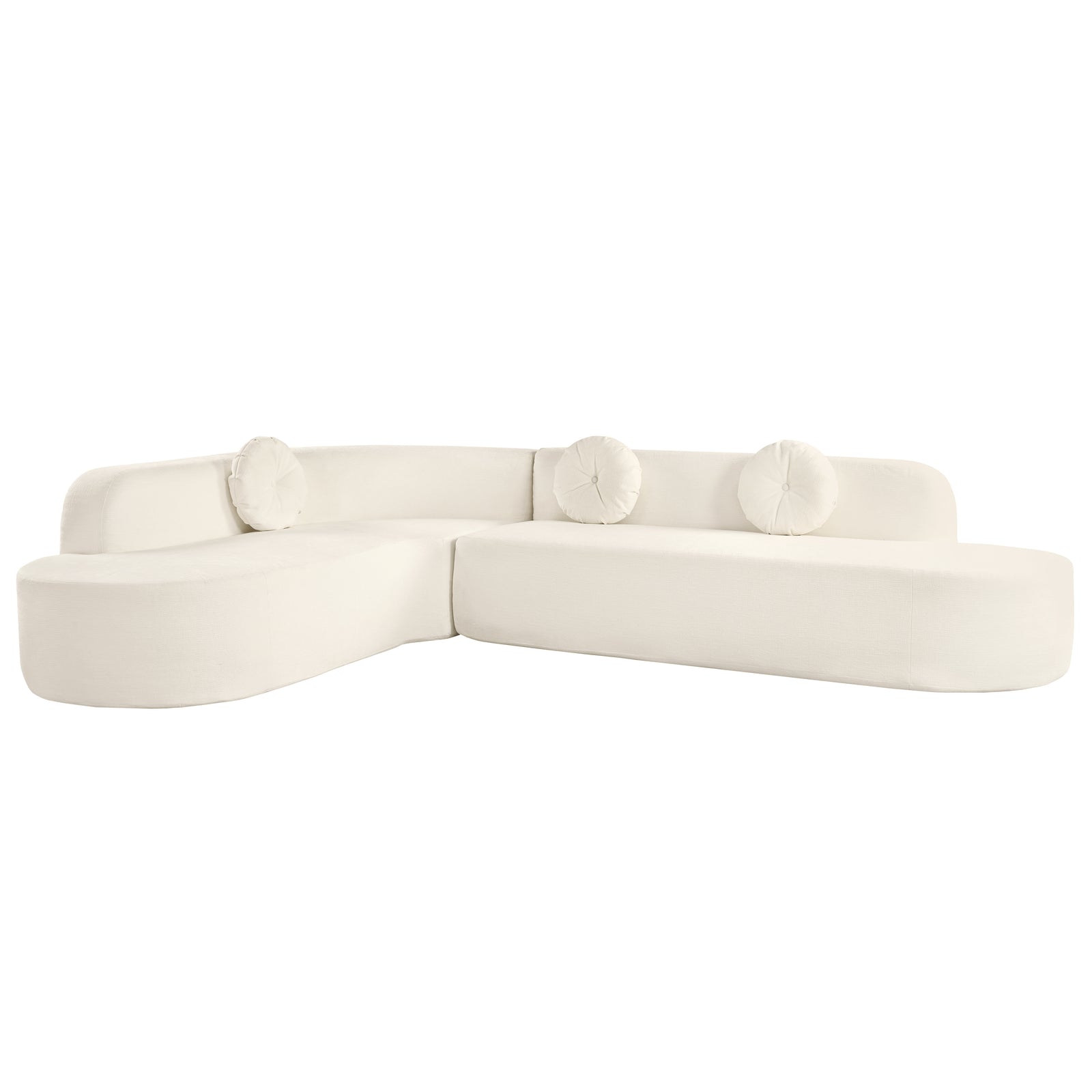 Mirod 122'' Extra Large Sectional Sofa Soft Fabric Upholstery