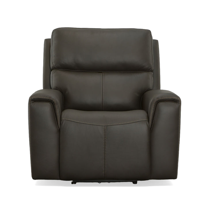 Jarvis Leather Power Recliner with Power Headrest in Mica