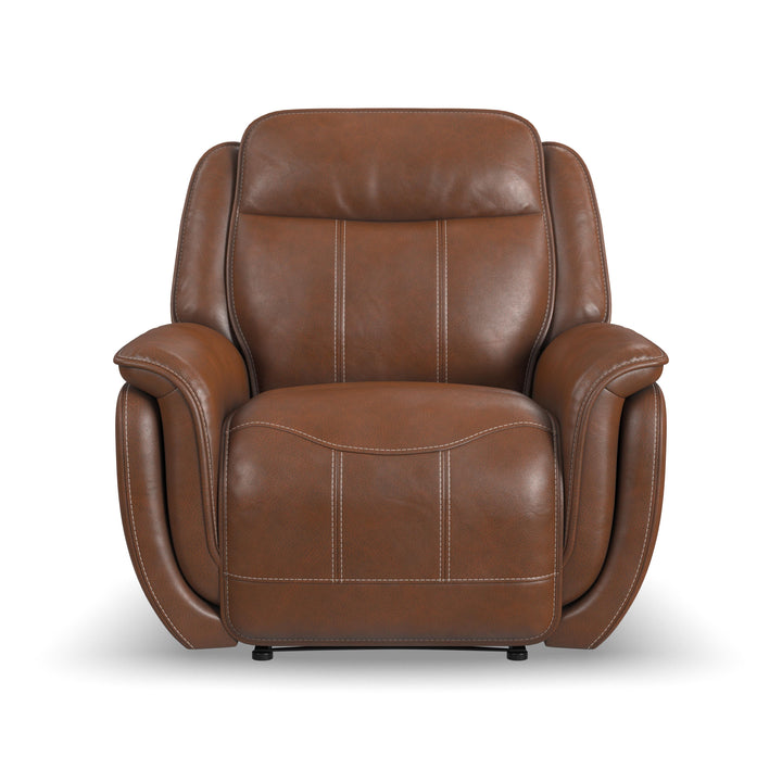 Swift Power Recliner With Power Headrest &amp; Lumbar Hazelnut
