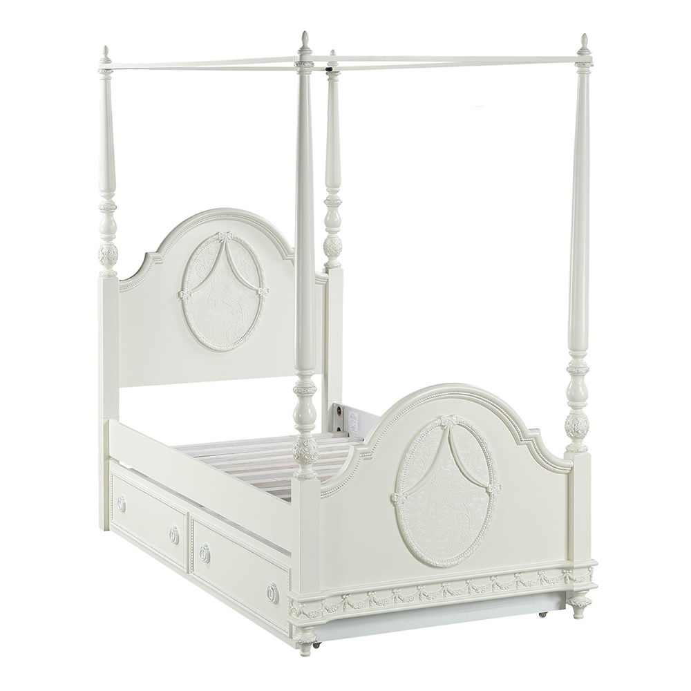 Dorothy - Twin Post Bed - Ivory