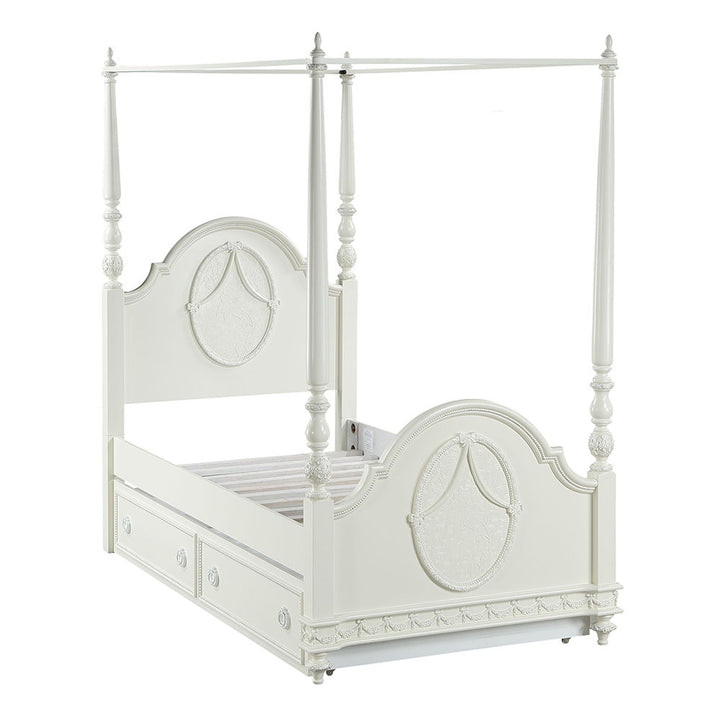 Dorothy - Twin Post Bed - Ivory