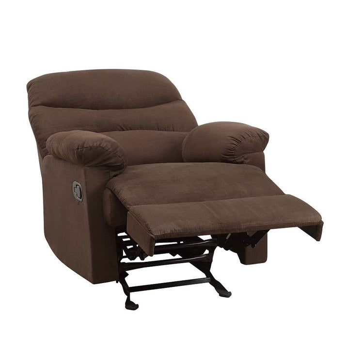 Arcadia - Motion Glider Recliner - Chocolate Microfiber