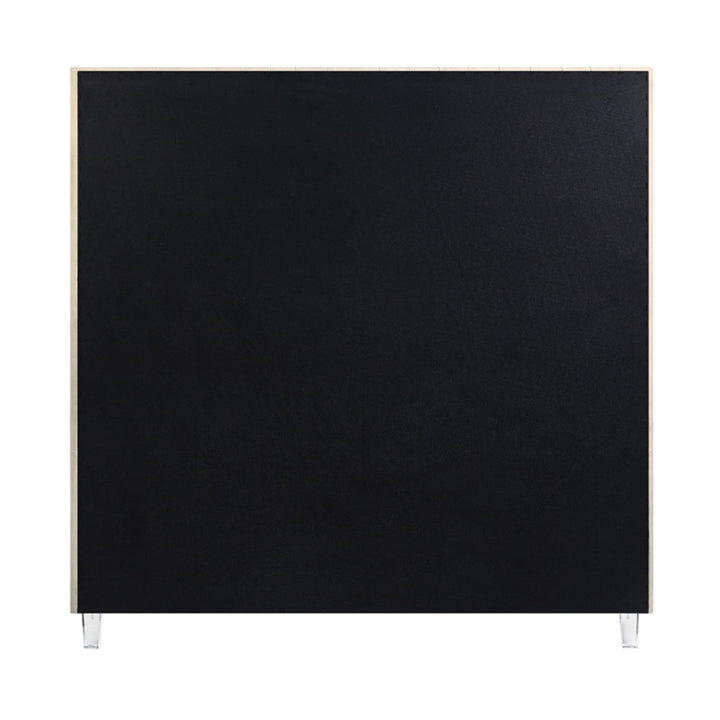 Edzia - Queen Bed - Beige Velvet