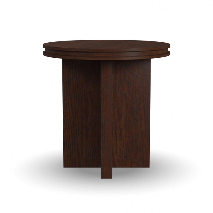 Waterfall Round End Table