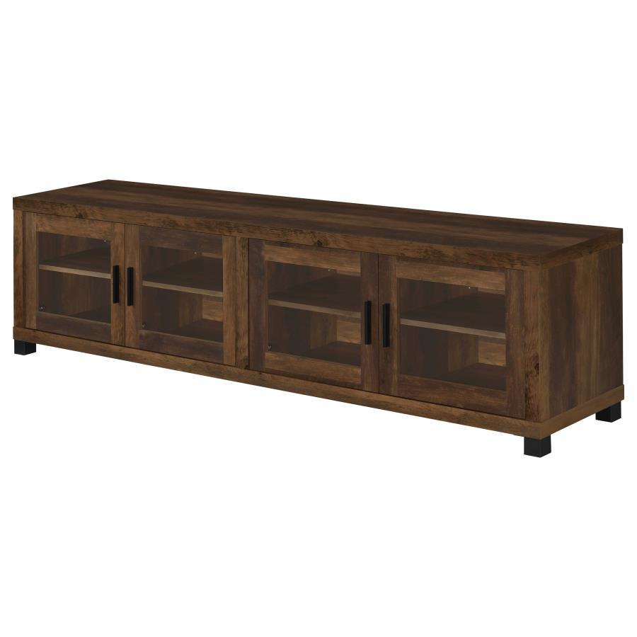 Sachin - 3 Piece TV Entertainment Center - Dark Pine