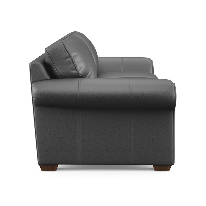 Flexsteel 3305-31 Vail  91" Leather Sofa  Dark Gray
