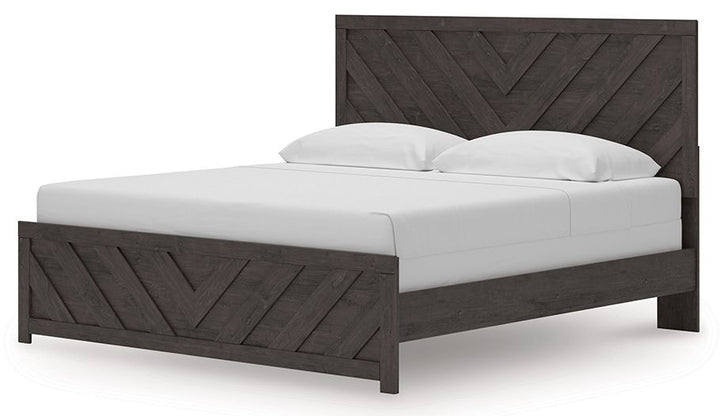 Prendonea - King Panel Bed - Charcoal by Ashley Furniture product image