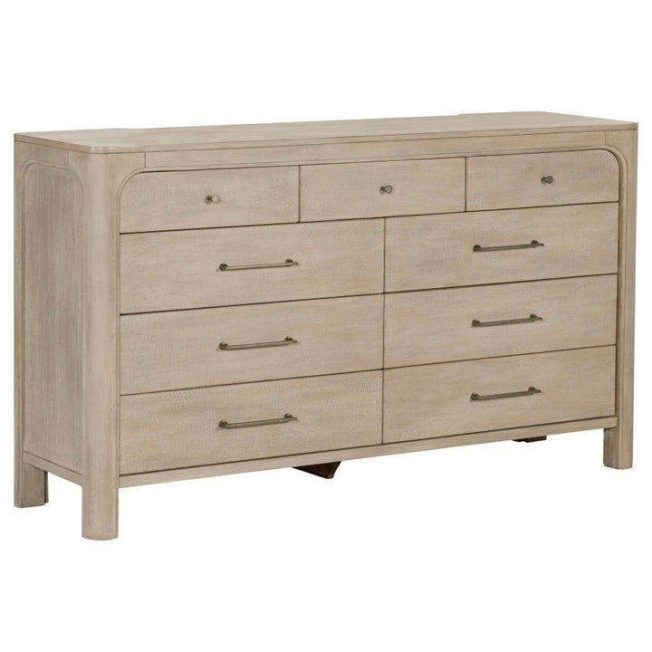 Coaster Furniture Solano - 9-Drawer Bedroom Dresser Cabinet - Weathered Mango