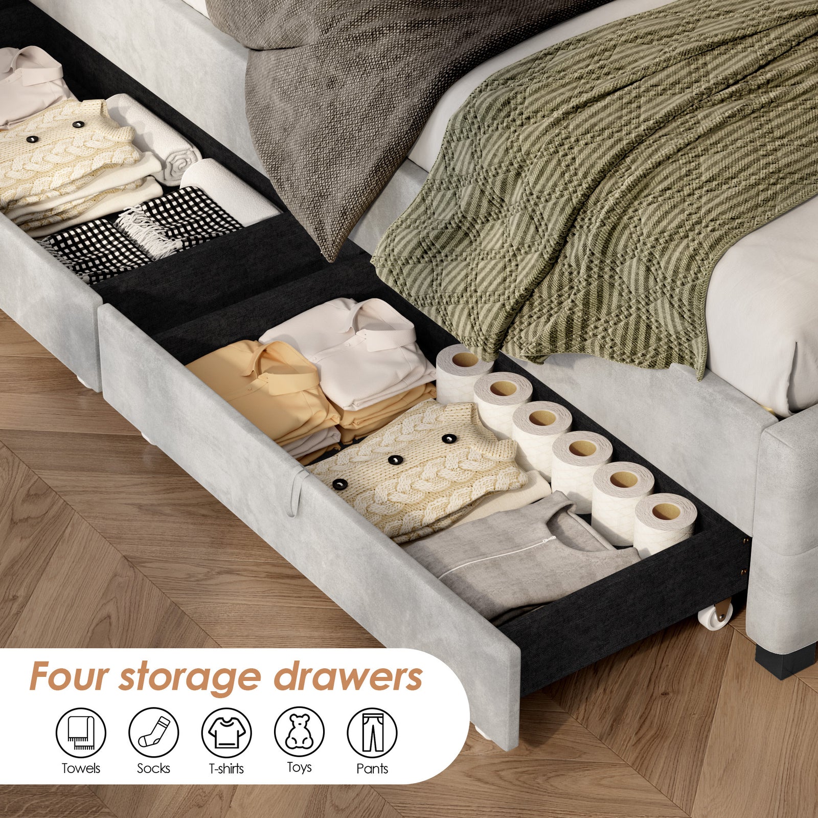 queen-size-upholstered-platform-bed-frame-with-4-drawers-and-led-light