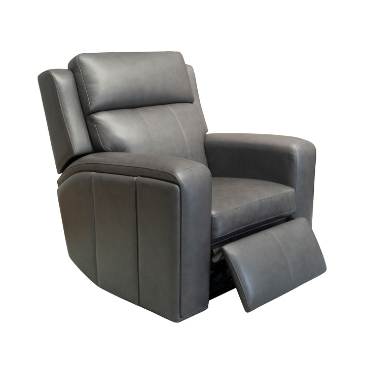 Wyatt Leather Power Recliner with Power Headrest &amp; Lumbar