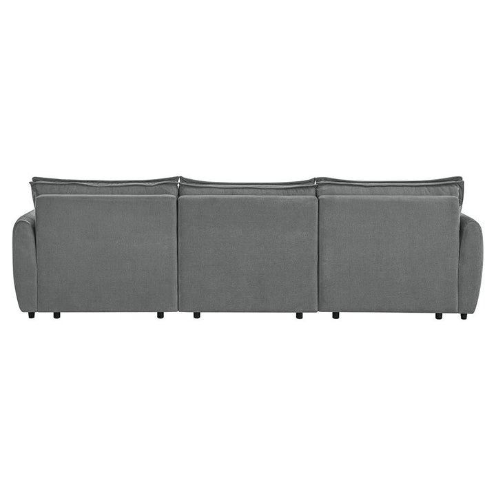 Eaden - Power Sofa With Sleeper - Gray Chenille