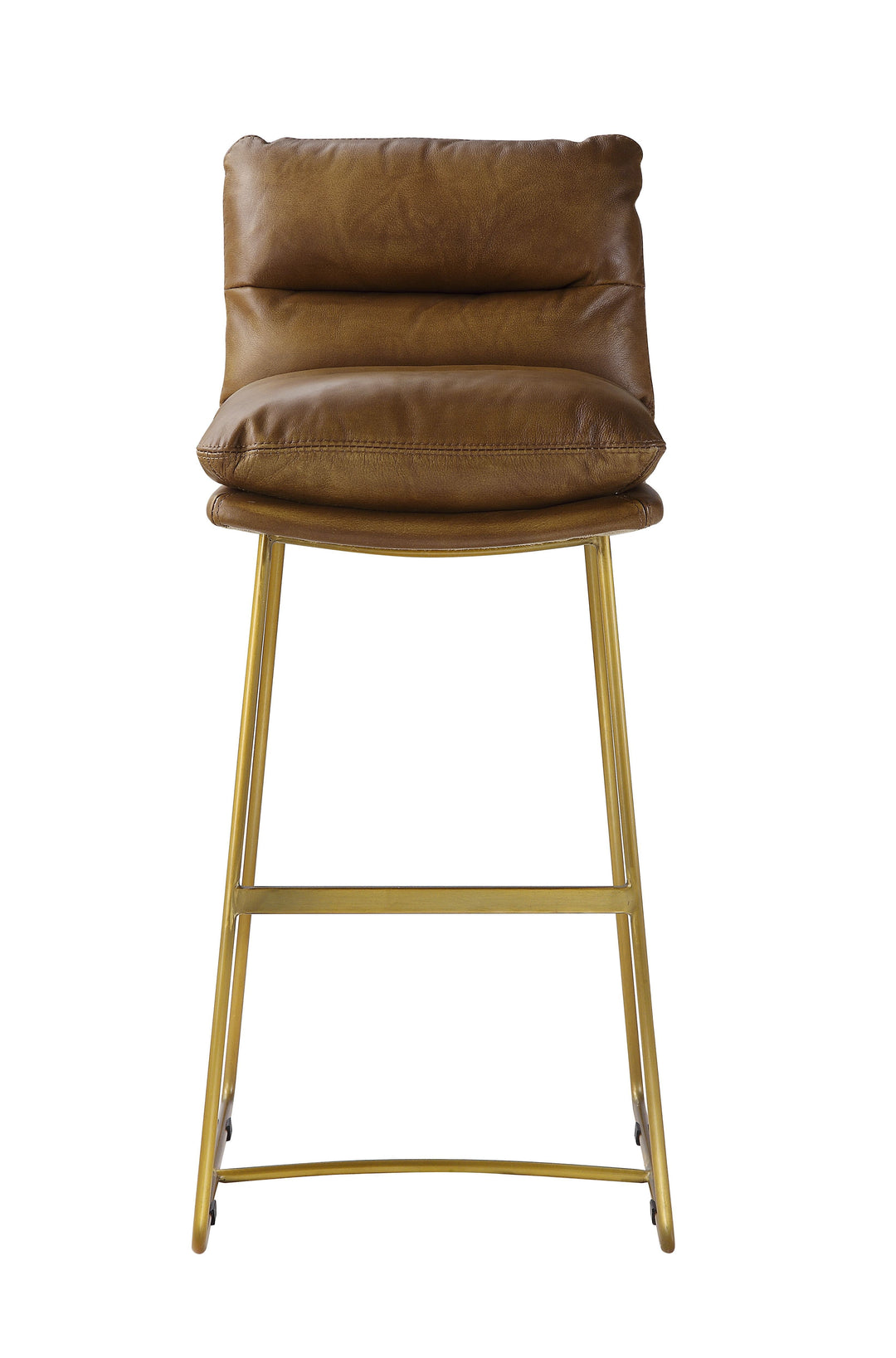 Alsey - Bar Chair - Saddle Brown Top Grain Leather