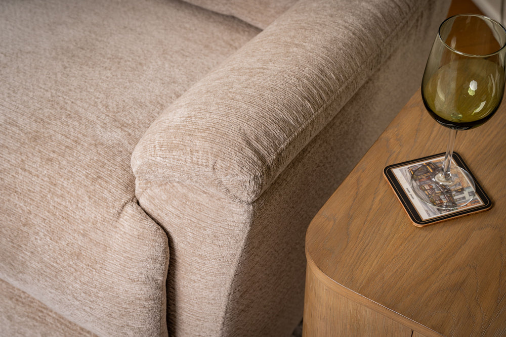 Sophisticated Swivel Gliding Recliner Oat