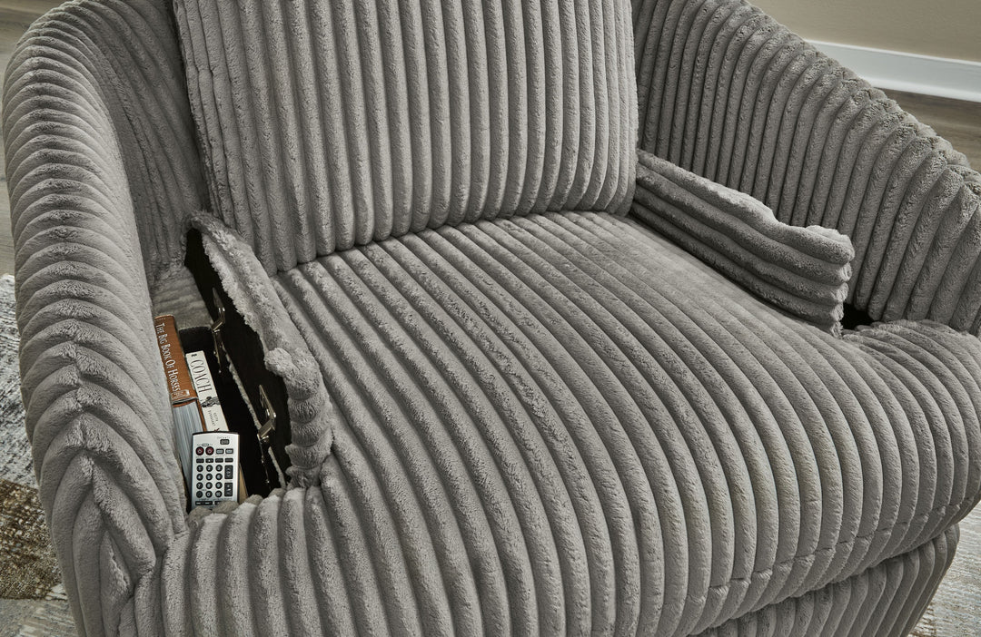 Tie-Breaker - Swivel Glider Recliner - Fog