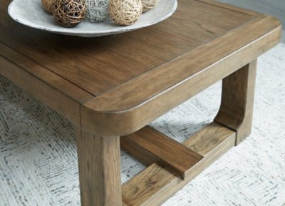 Cabalynn Coffee Table - Light Brown Cocktail Table modern furniture Contempo Furniture