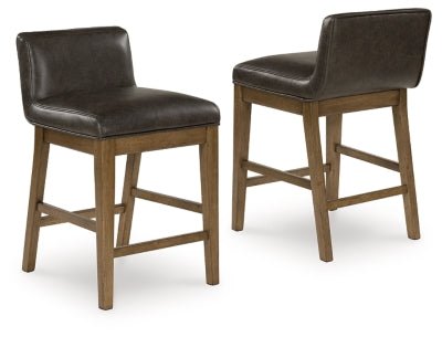 Cabalynn Counter Height Barstool - Dark Brown Stool Set modern furniture Contempo Furniture