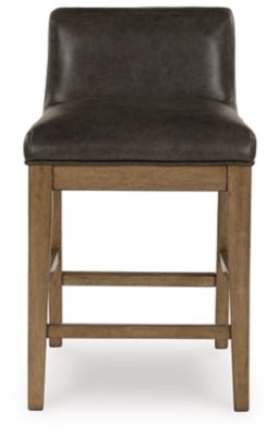 Cabalynn Counter Height Barstool - Dark Brown Stool Set modern furniture Contempo Furniture