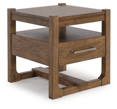 Cabalynn End Table - Light Brown End Table modern furniture Contempo Furniture
