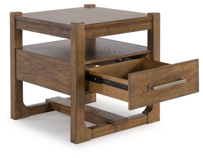 Cabalynn End Table - Light Brown End Table modern furniture Contempo Furniture