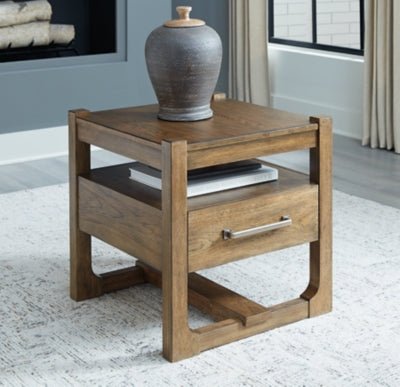 Cabalynn End Table - Light Brown End Table modern furniture Contempo Furniture