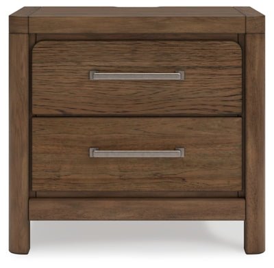 Cabalynn Nightstand - Light Brown Nightstand w/ Charging Station modern furniture Contempo Furniture