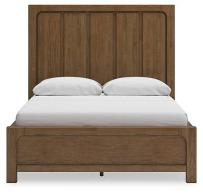 Cabalynn Queen Panel Bed with Storage - Light Brown Storage Bed modern furniture Contempo Furniture