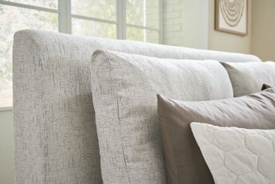 Cabalynn Queen Upholstered Bed - Light Brown Upholstered Bed modern furniture Contempo Furniture