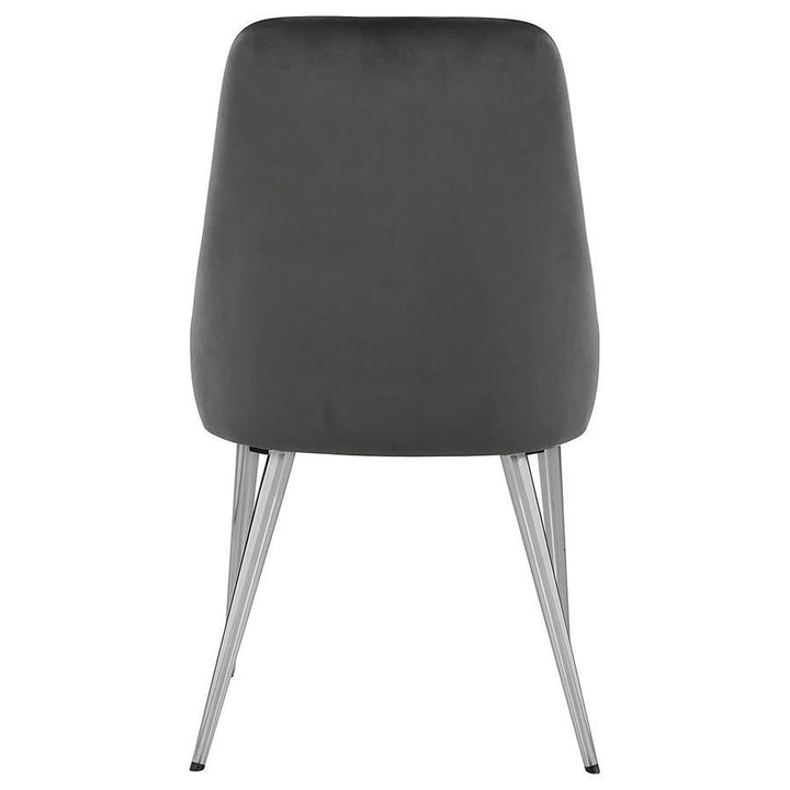 Cabianca - Upholstered Dining Side Chair (Set of 2) - Gray Chair Set modern furniture Contempo Furniture