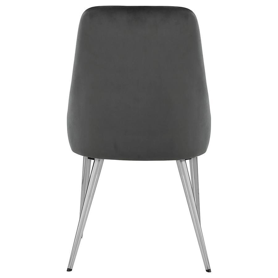 Cabianca - Upholstered Dining Side Chair (Set of 2) - Gray Chair Set modern furniture Contempo Furniture