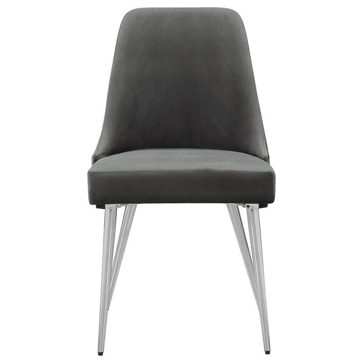Cabianca - Upholstered Dining Side Chair (Set of 2) - Gray Chair Set modern furniture Contempo Furniture