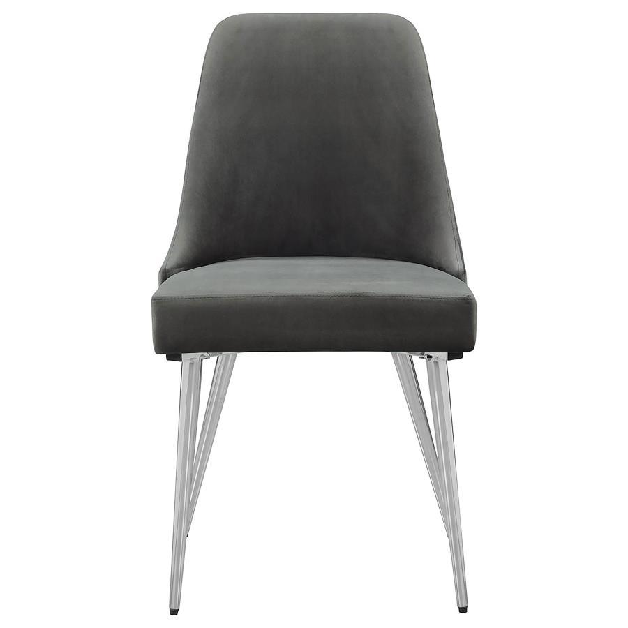 Cabianca - Upholstered Dining Side Chair (Set of 2) - Gray Chair Set modern furniture Contempo Furniture