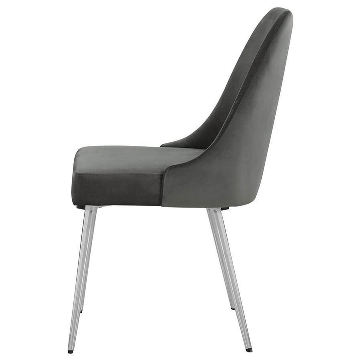 Cabianca - Upholstered Dining Side Chair (Set of 2) - Gray Chair Set modern furniture Contempo Furniture